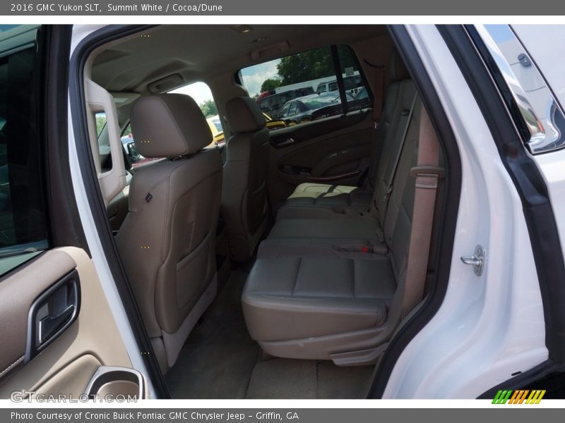 Summit White / Cocoa/Dune 2016 GMC Yukon SLT