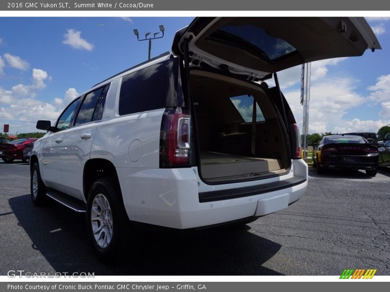 Summit White / Cocoa/Dune 2016 GMC Yukon SLT