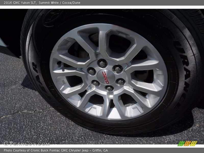 Summit White / Cocoa/Dune 2016 GMC Yukon SLT