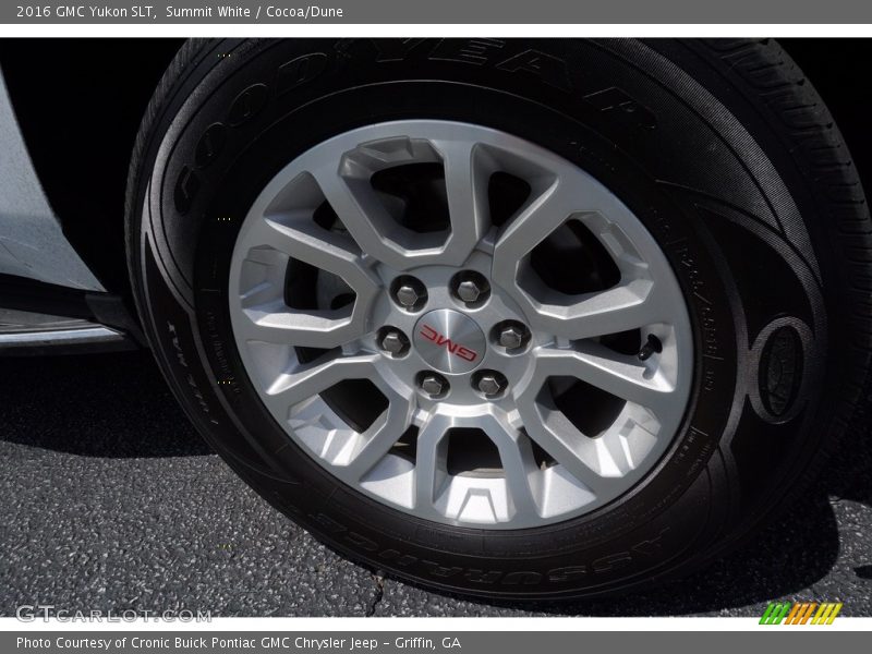 Summit White / Cocoa/Dune 2016 GMC Yukon SLT