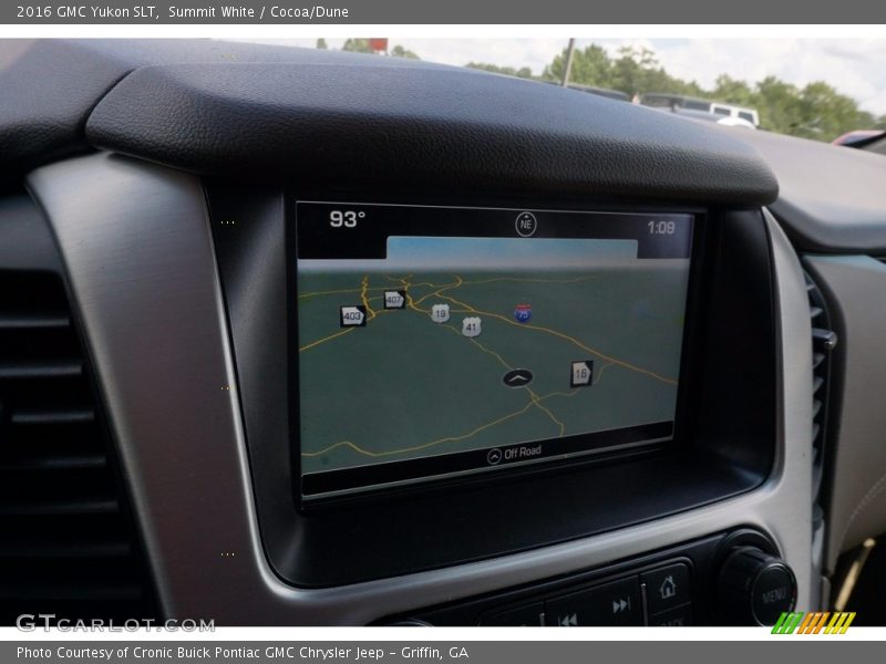 Summit White / Cocoa/Dune 2016 GMC Yukon SLT