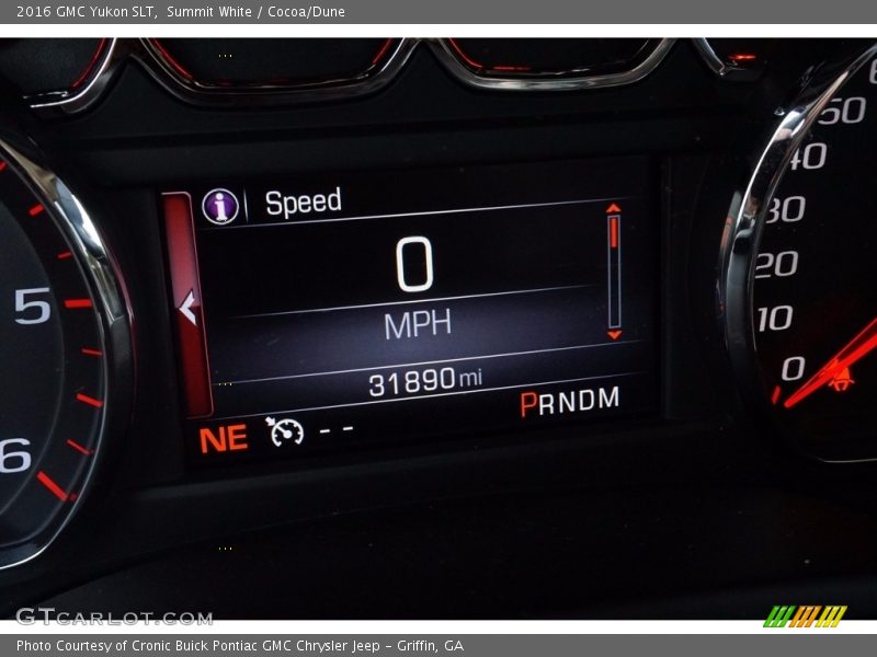 Summit White / Cocoa/Dune 2016 GMC Yukon SLT