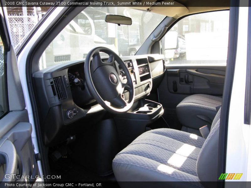 Summit White / Medium Pewter 2008 GMC Savana Cutaway 3500 Commercial Moving Truck