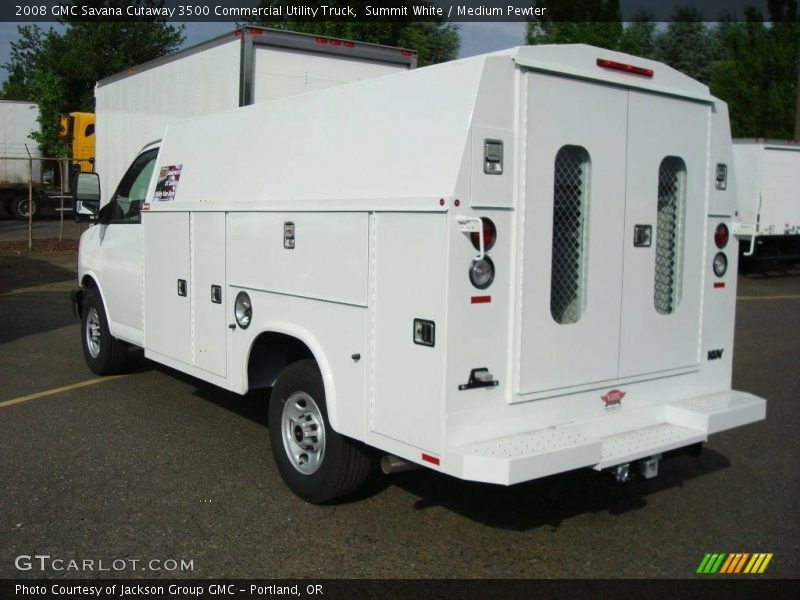 Summit White / Medium Pewter 2008 GMC Savana Cutaway 3500 Commercial Utility Truck