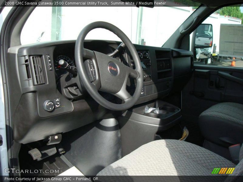 Summit White / Medium Pewter 2008 GMC Savana Cutaway 3500 Commercial Utility Truck