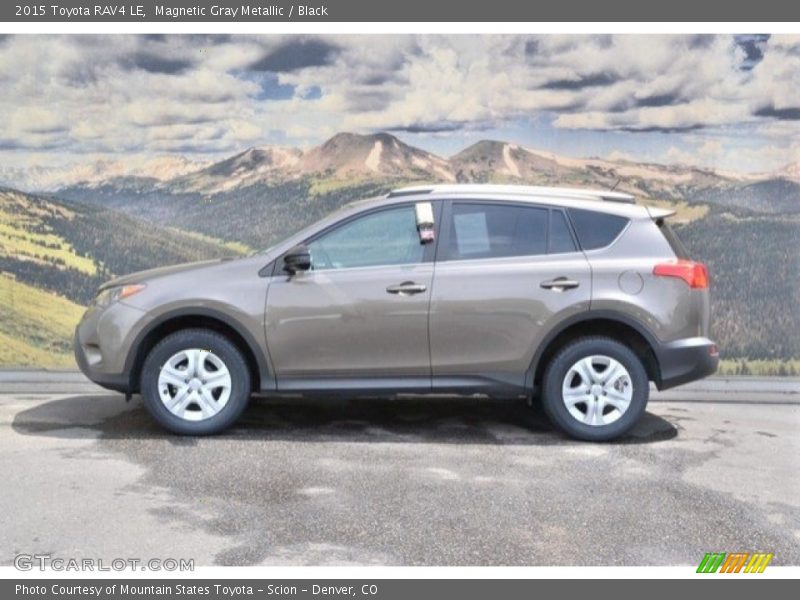 Magnetic Gray Metallic / Black 2015 Toyota RAV4 LE