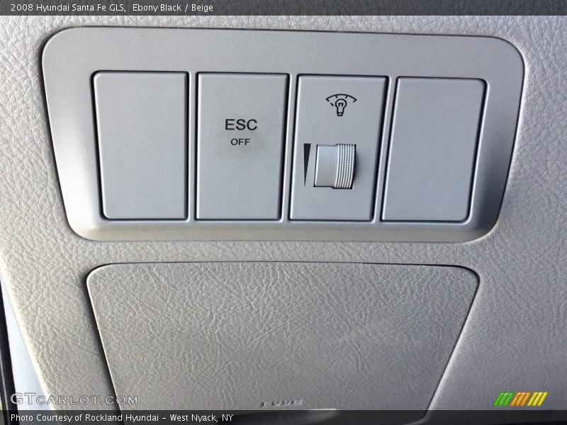 Ebony Black / Beige 2008 Hyundai Santa Fe GLS