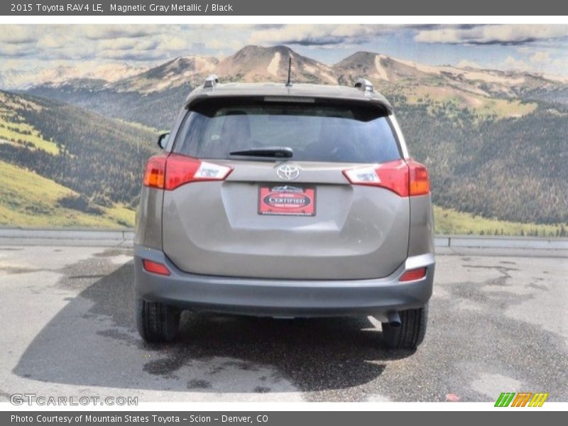 Magnetic Gray Metallic / Black 2015 Toyota RAV4 LE