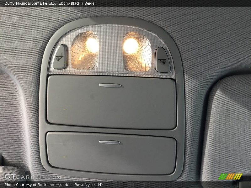 Ebony Black / Beige 2008 Hyundai Santa Fe GLS