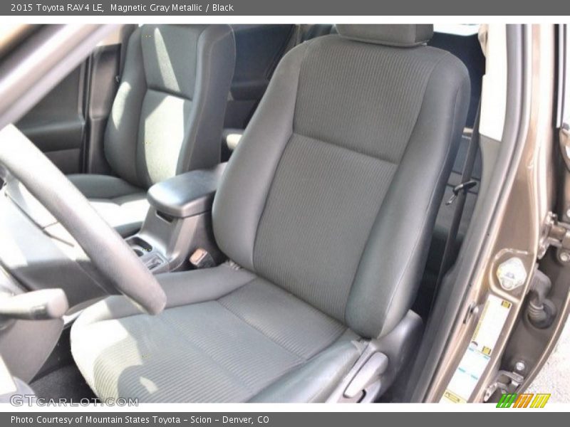 Magnetic Gray Metallic / Black 2015 Toyota RAV4 LE