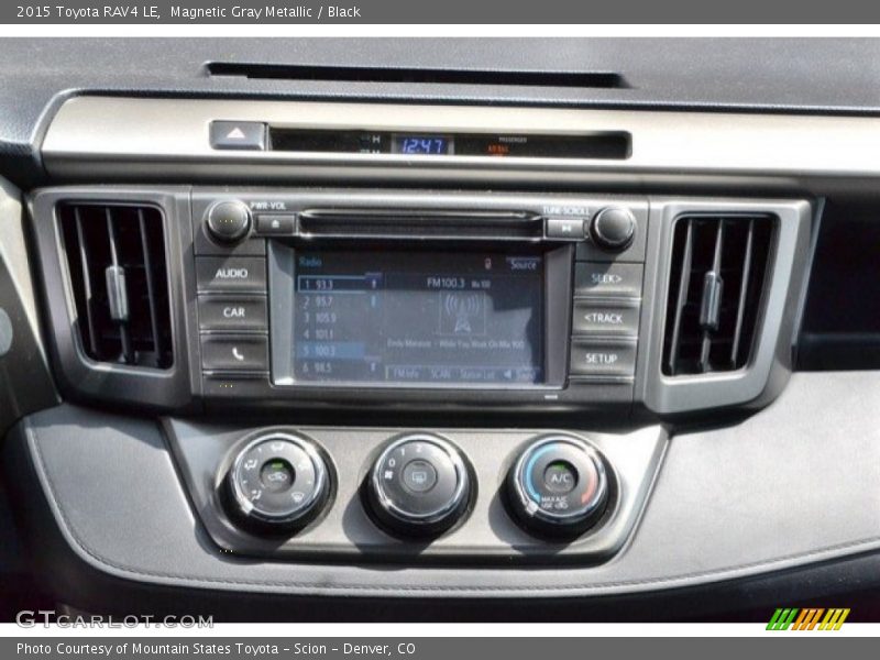 Magnetic Gray Metallic / Black 2015 Toyota RAV4 LE
