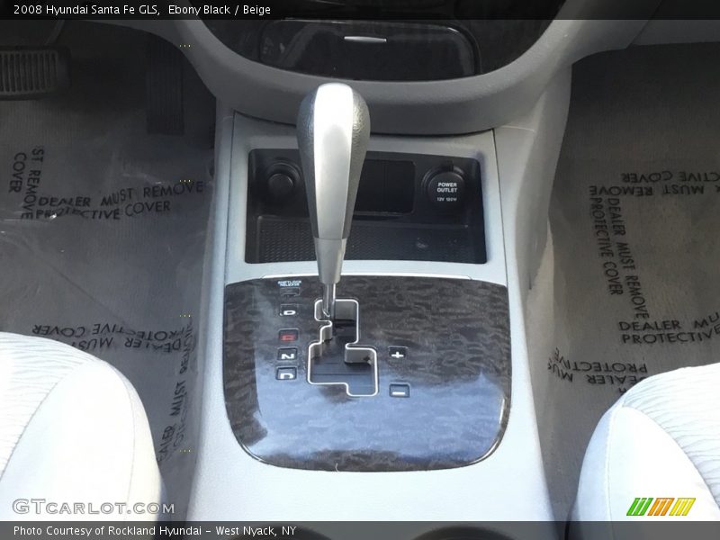 Ebony Black / Beige 2008 Hyundai Santa Fe GLS
