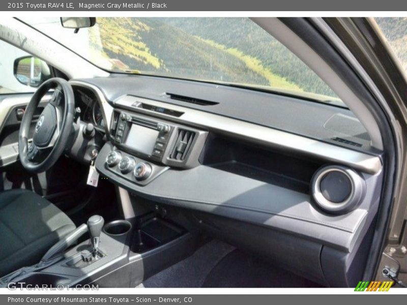 Magnetic Gray Metallic / Black 2015 Toyota RAV4 LE