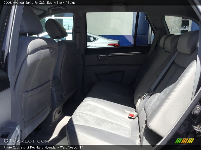 Ebony Black / Beige 2008 Hyundai Santa Fe GLS