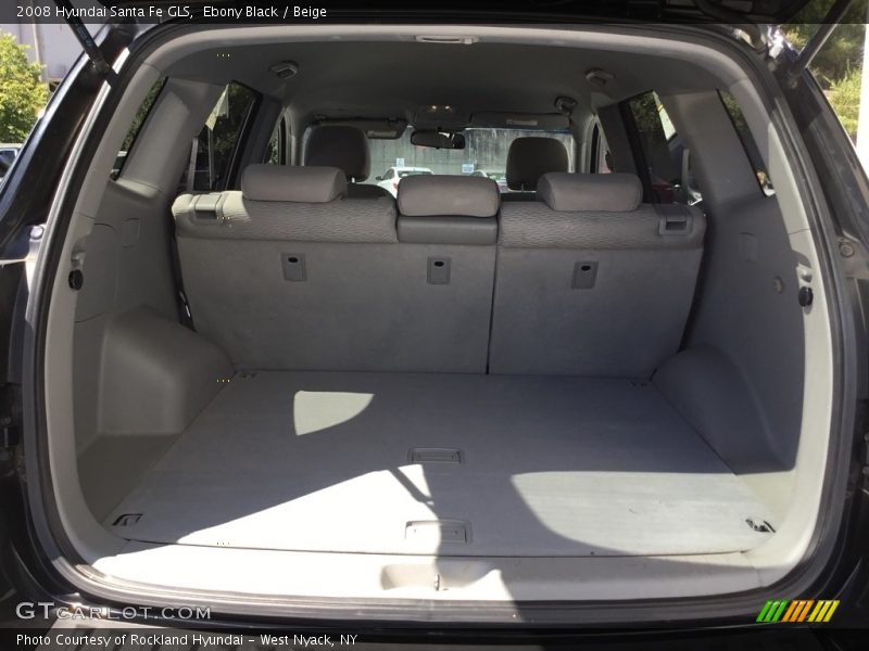 Ebony Black / Beige 2008 Hyundai Santa Fe GLS
