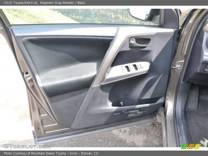 Magnetic Gray Metallic / Black 2015 Toyota RAV4 LE