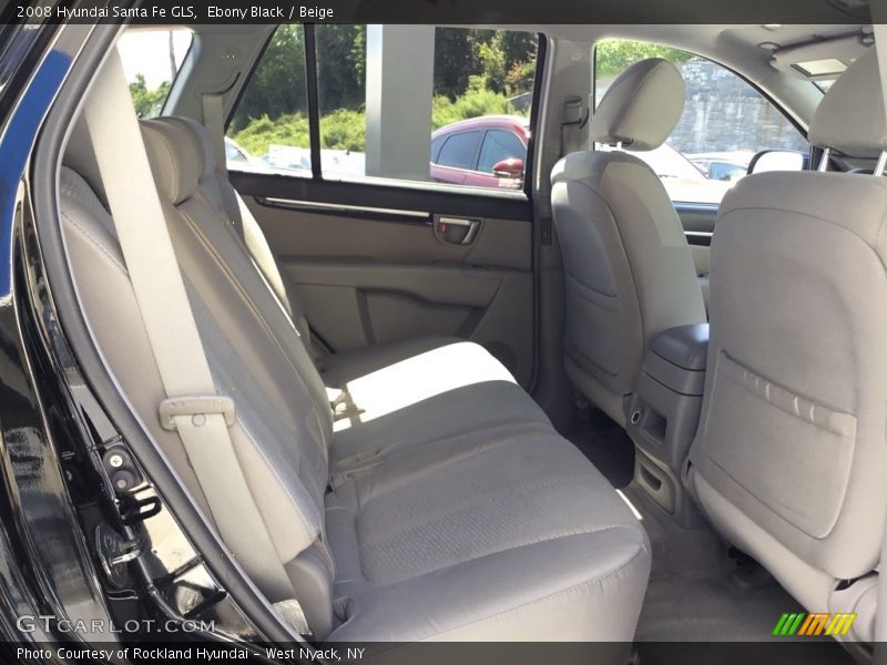 Ebony Black / Beige 2008 Hyundai Santa Fe GLS