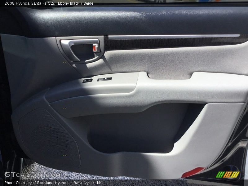 Ebony Black / Beige 2008 Hyundai Santa Fe GLS