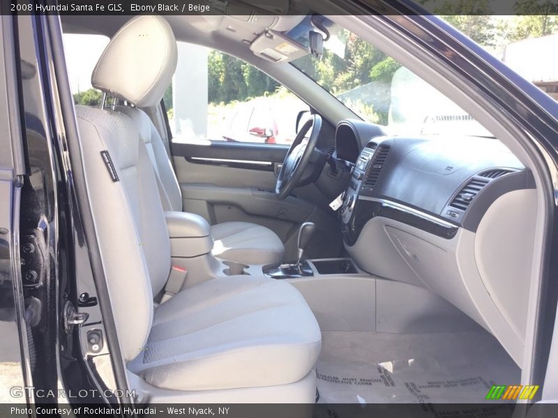 Ebony Black / Beige 2008 Hyundai Santa Fe GLS