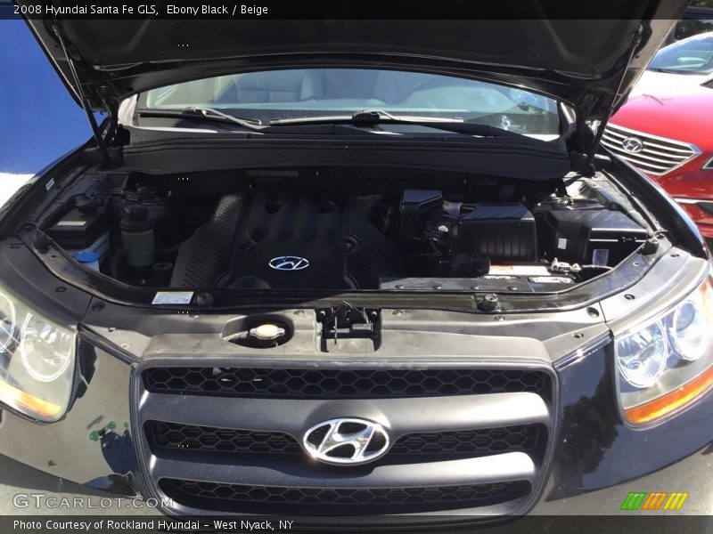 Ebony Black / Beige 2008 Hyundai Santa Fe GLS