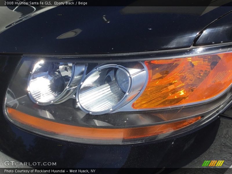 Ebony Black / Beige 2008 Hyundai Santa Fe GLS