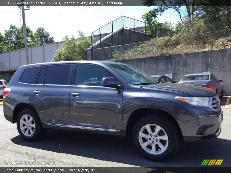 Magnetic Gray Metallic / Sand Beige 2012 Toyota Highlander V6 4WD