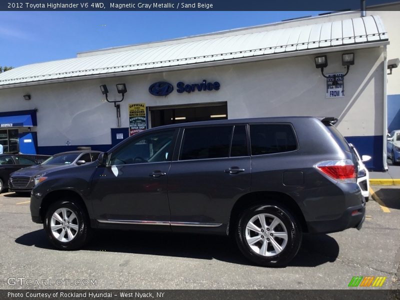 Magnetic Gray Metallic / Sand Beige 2012 Toyota Highlander V6 4WD