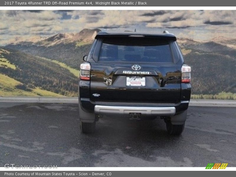 Midnight Black Metallic / Black 2017 Toyota 4Runner TRD Off-Road Premium 4x4