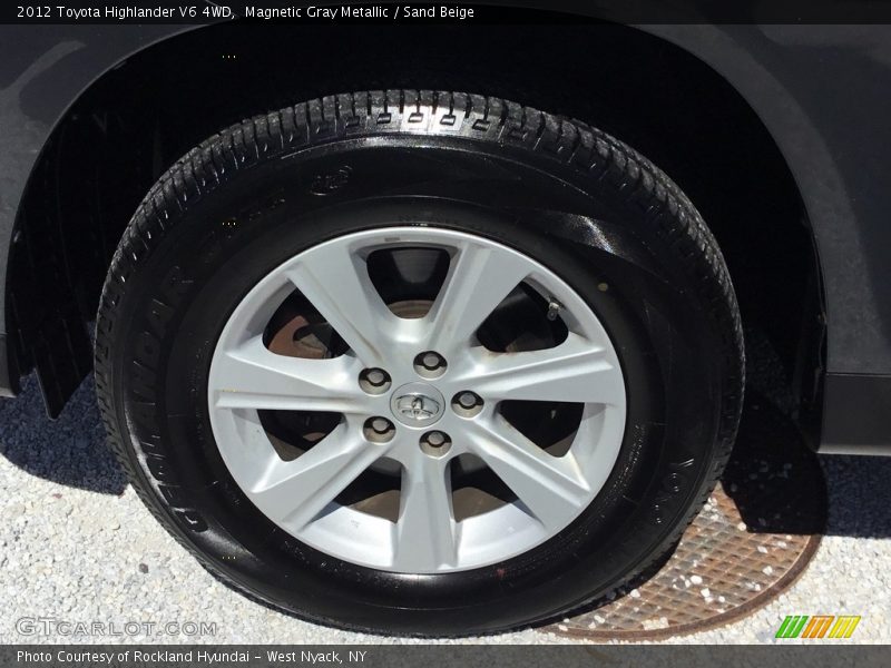 Magnetic Gray Metallic / Sand Beige 2012 Toyota Highlander V6 4WD