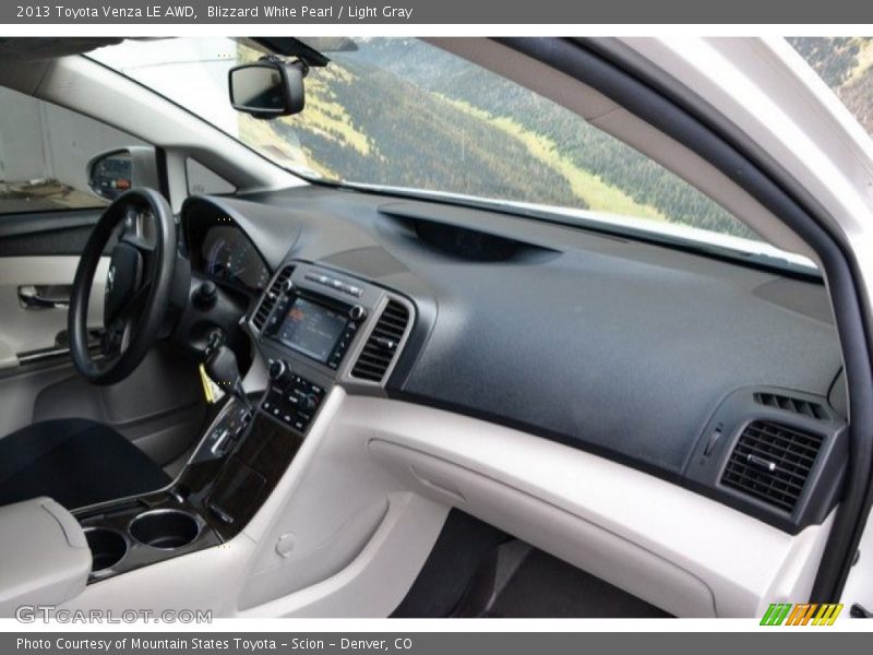 Blizzard White Pearl / Light Gray 2013 Toyota Venza LE AWD