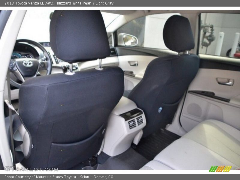 Blizzard White Pearl / Light Gray 2013 Toyota Venza LE AWD