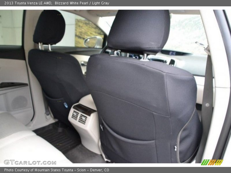 Blizzard White Pearl / Light Gray 2013 Toyota Venza LE AWD
