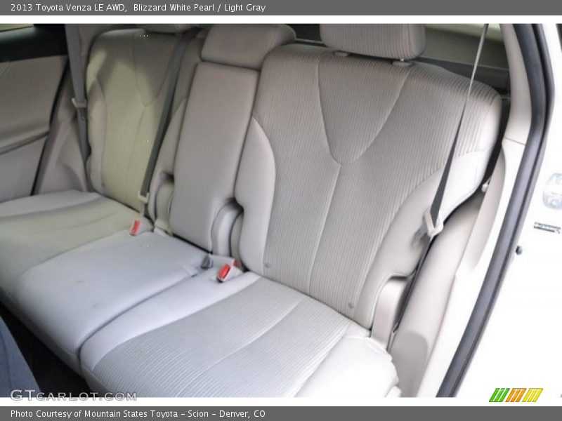 Blizzard White Pearl / Light Gray 2013 Toyota Venza LE AWD