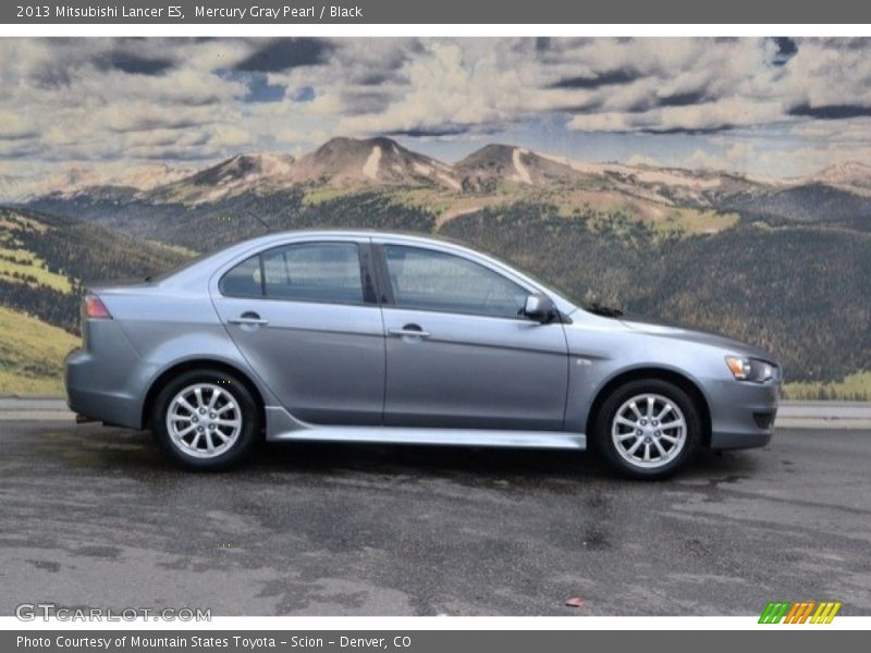 Mercury Gray Pearl / Black 2013 Mitsubishi Lancer ES
