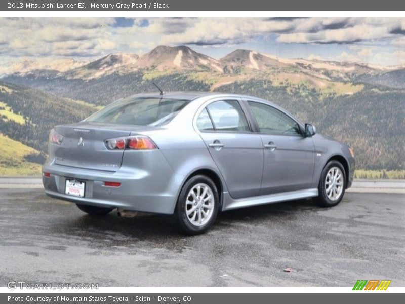 Mercury Gray Pearl / Black 2013 Mitsubishi Lancer ES