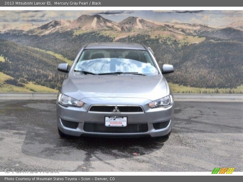 Mercury Gray Pearl / Black 2013 Mitsubishi Lancer ES