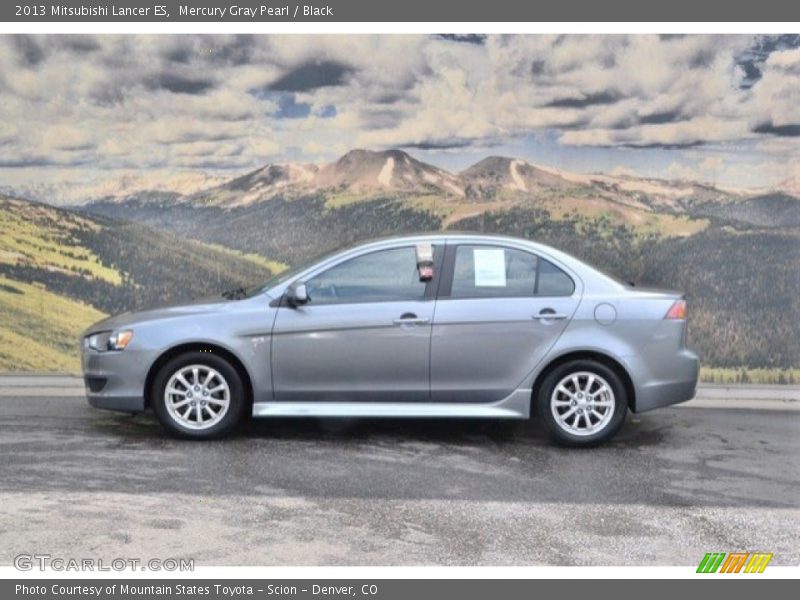 Mercury Gray Pearl / Black 2013 Mitsubishi Lancer ES