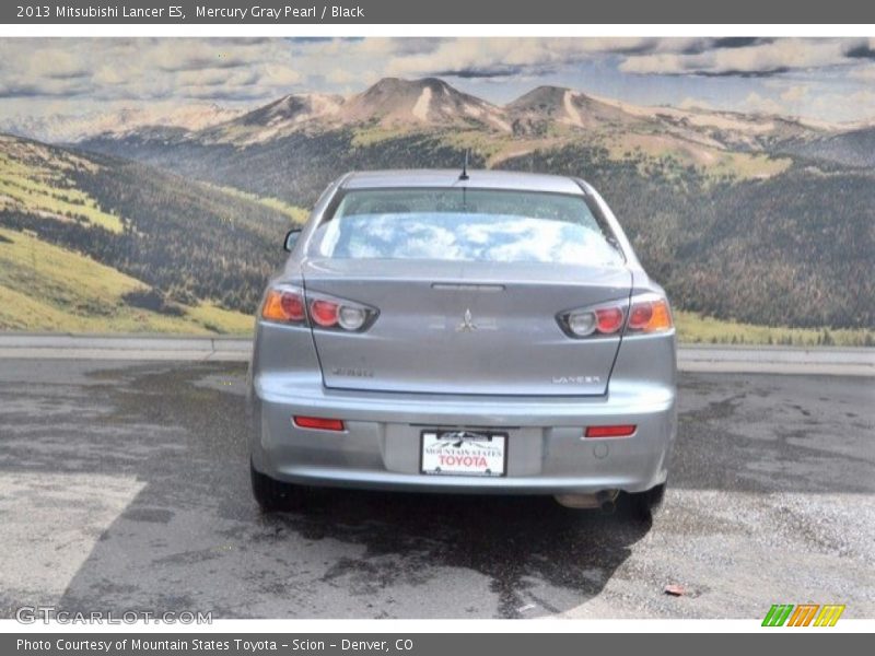 Mercury Gray Pearl / Black 2013 Mitsubishi Lancer ES