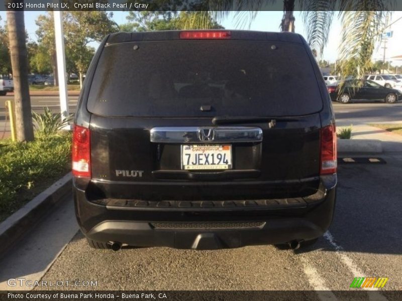 Crystal Black Pearl / Gray 2015 Honda Pilot LX