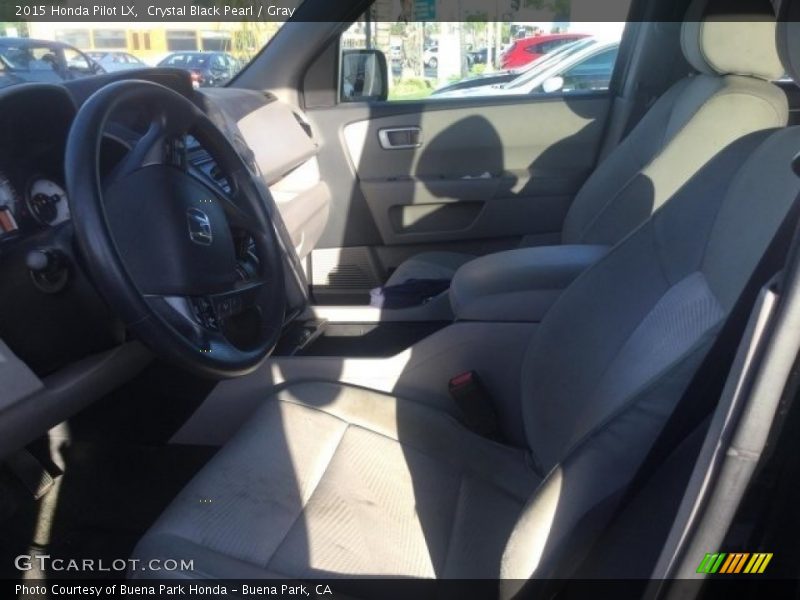 Crystal Black Pearl / Gray 2015 Honda Pilot LX