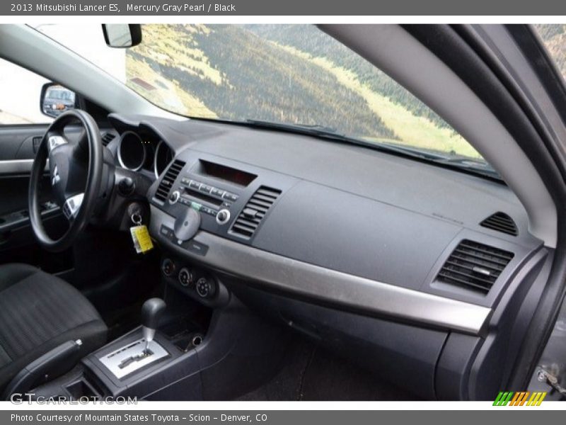 Mercury Gray Pearl / Black 2013 Mitsubishi Lancer ES