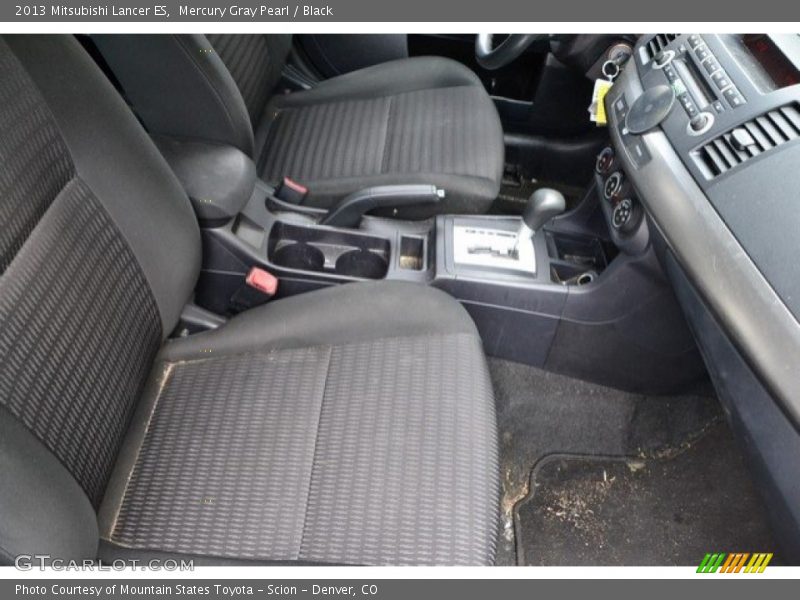 Mercury Gray Pearl / Black 2013 Mitsubishi Lancer ES