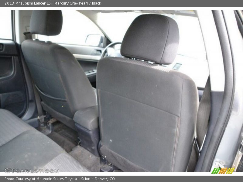 Mercury Gray Pearl / Black 2013 Mitsubishi Lancer ES