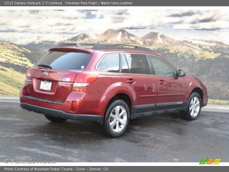Venetian Red Pearl / Warm Ivory Leather 2013 Subaru Outback 2.5i Limited