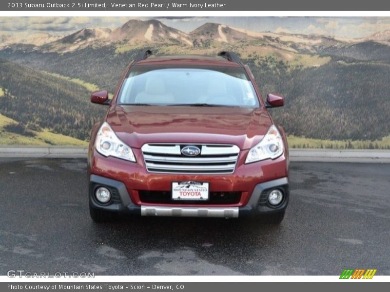 Venetian Red Pearl / Warm Ivory Leather 2013 Subaru Outback 2.5i Limited
