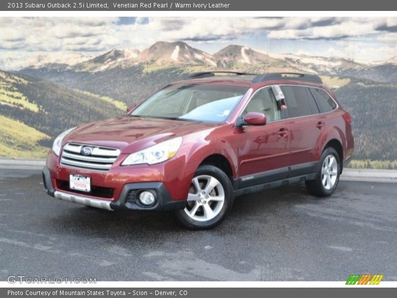 Venetian Red Pearl / Warm Ivory Leather 2013 Subaru Outback 2.5i Limited