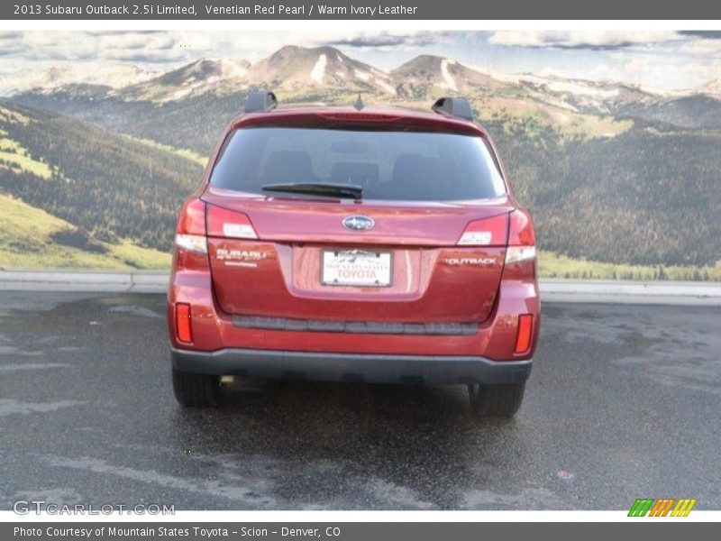 Venetian Red Pearl / Warm Ivory Leather 2013 Subaru Outback 2.5i Limited