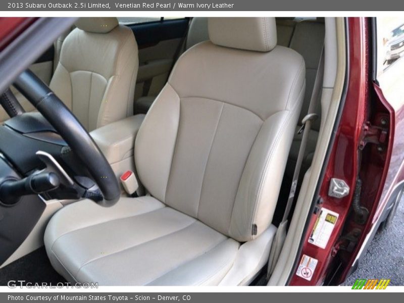 Venetian Red Pearl / Warm Ivory Leather 2013 Subaru Outback 2.5i Limited