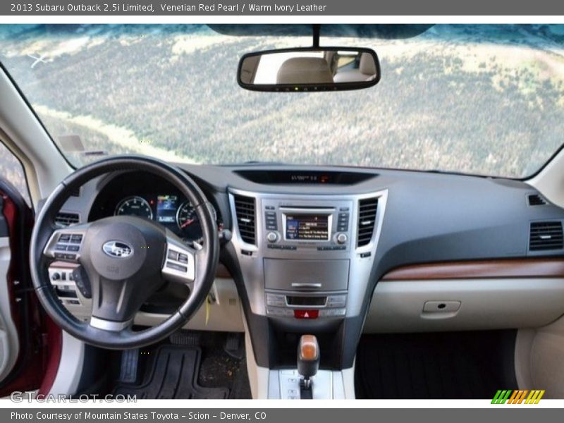 Venetian Red Pearl / Warm Ivory Leather 2013 Subaru Outback 2.5i Limited