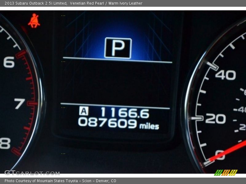 Venetian Red Pearl / Warm Ivory Leather 2013 Subaru Outback 2.5i Limited